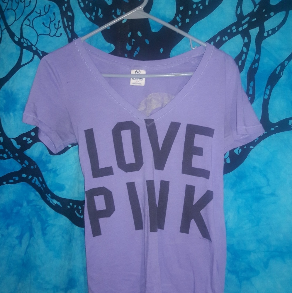Victoria's secret pink low cut t-shirt